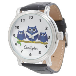 Blue Owl Design Personalised Armbandsur
