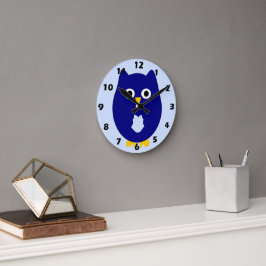 Blue Owl Design Rund Klocka