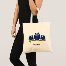 Blue Owls Design Personalised Tygkasse