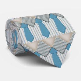 Blue Oxford Streck Novelty Design Slips