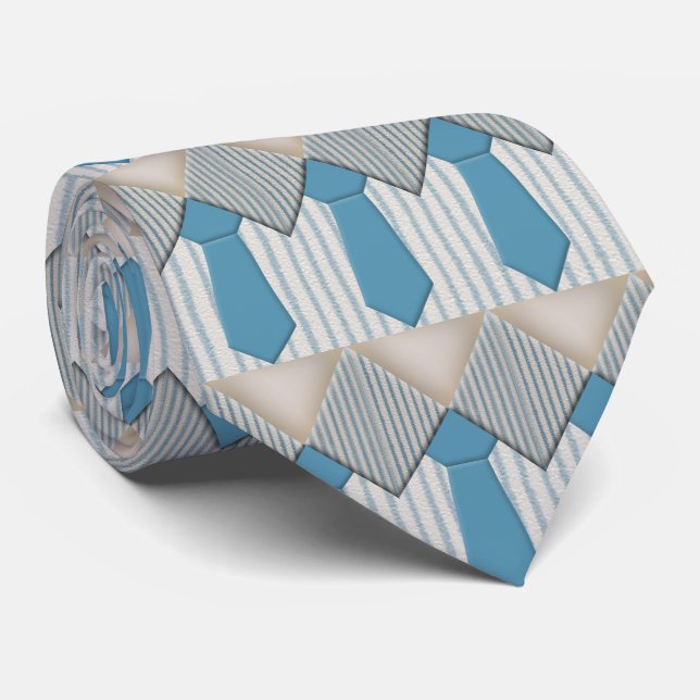Blue Oxford Streck Novelty Design Slips (Rullad)
