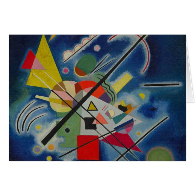 Blue Painting by Kandinsky Hälsningskort (Framsidan Horizontal)