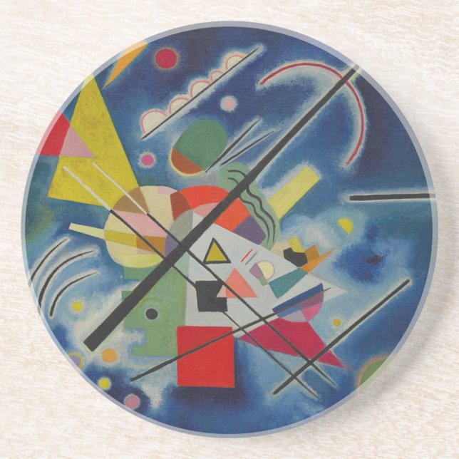 Blue Painting by Kandinsky Underlägg Sandsten (Framsidan)
