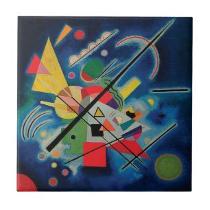 Blue Painting by Wassily Kandinsky Kakelplatta