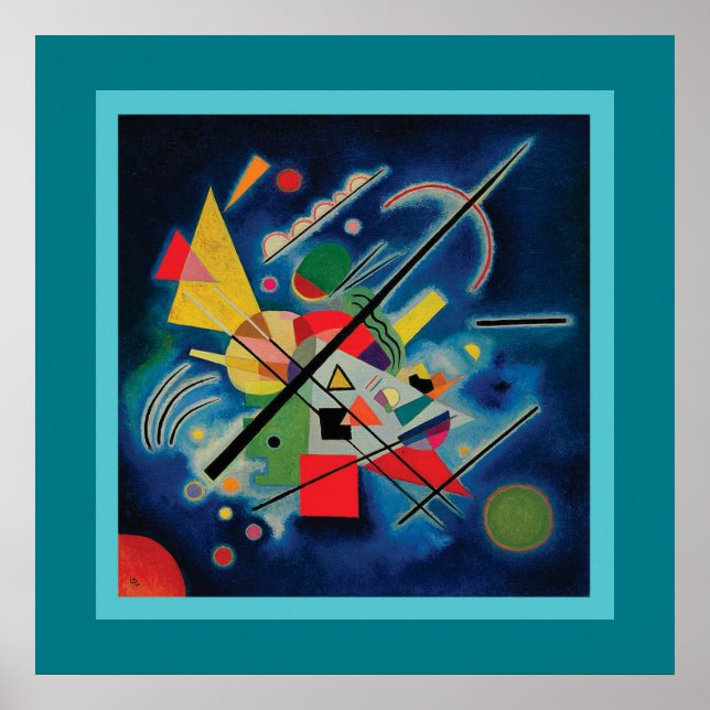 Blue Painting by Wassily Kandinsky Poster (Framsidan)