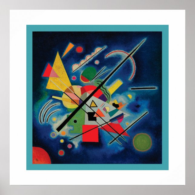 Blue Painting by Wassily Kandinsky Poster (Framsidan)
