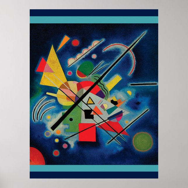 Blue Painting by Wassily Kandinsky Poster (Framsidan)