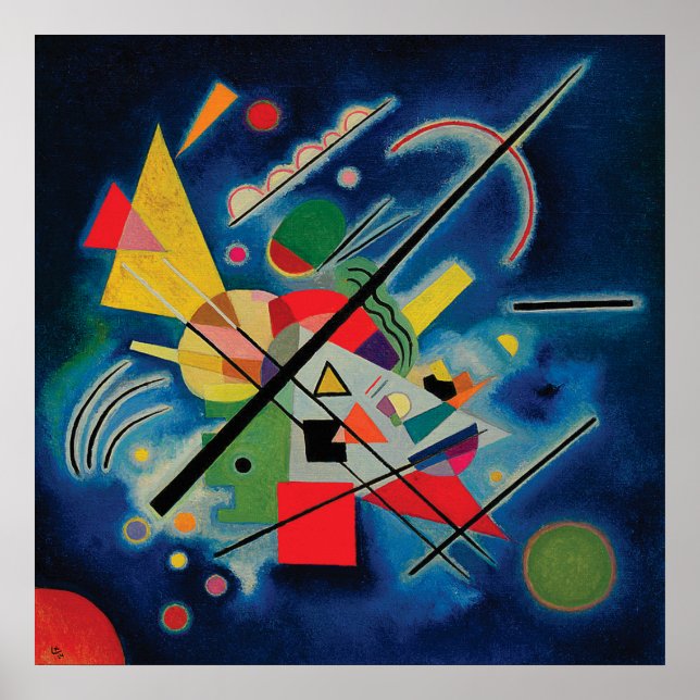 Blue Painting by Wassily Kandinsky Poster (Framsidan)