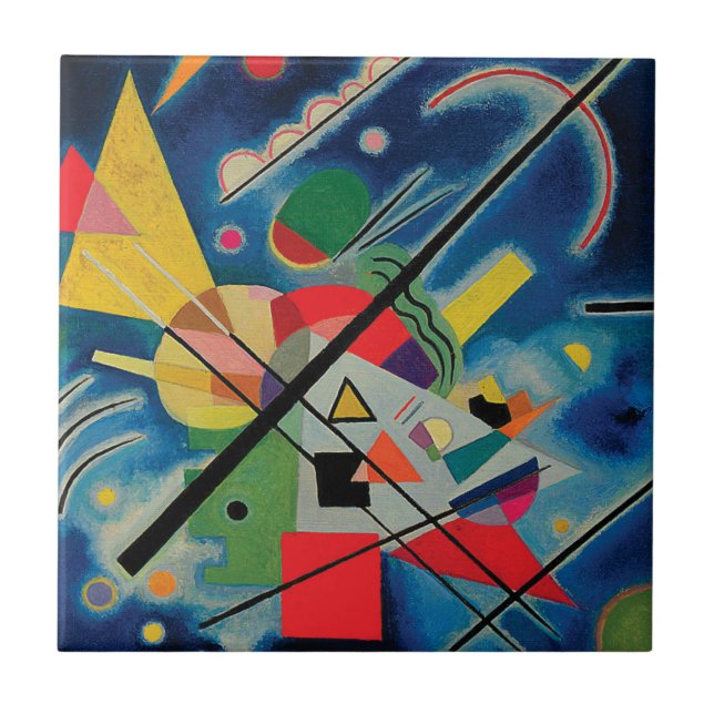 Blue Painting by Wassily Kandinsky Tile Kakelplatta (Framsidan)