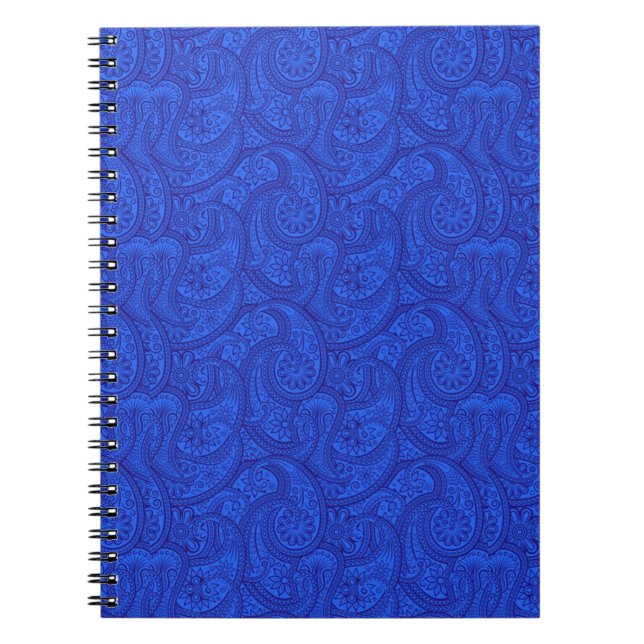 Blue Paisley Anteckningsbok (Framsidan)