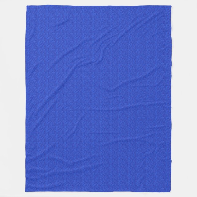 Blue Paisley Fleecefilt (Framsidan)