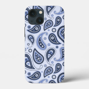 Blue Paisley Mönster