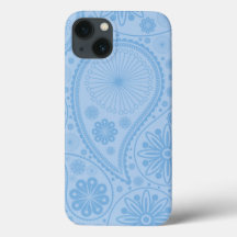 Blue paisley mönster