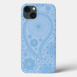 Blue paisley mönster