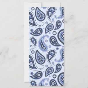 Blue Paisley Mönster