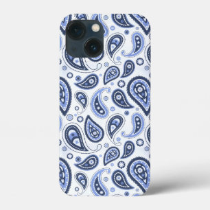 Blue Paisley Mönster