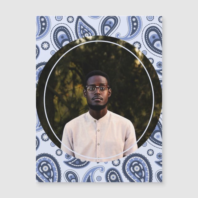 Blue Paisley Mönster (Framsida)