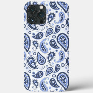 Blue Paisley Mönster