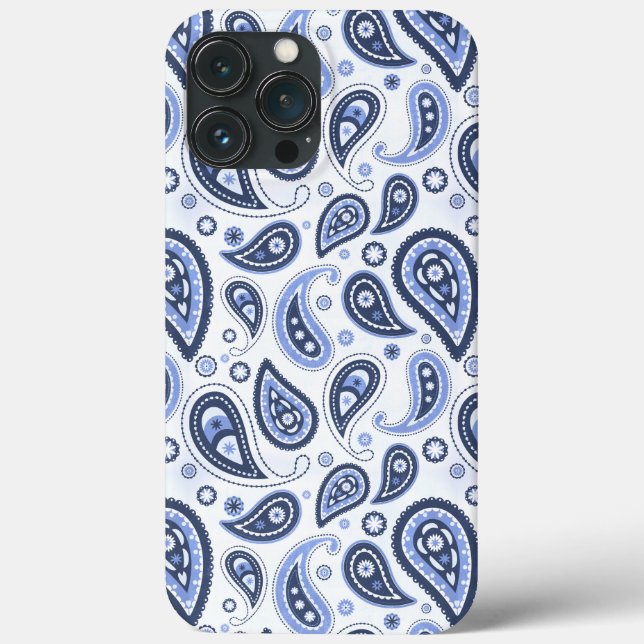 Blue Paisley Mönster (Baksida)