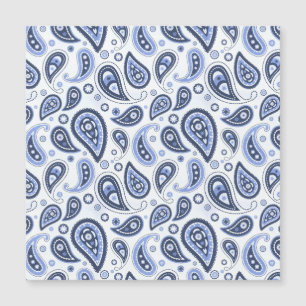 Blue Paisley Mönster
