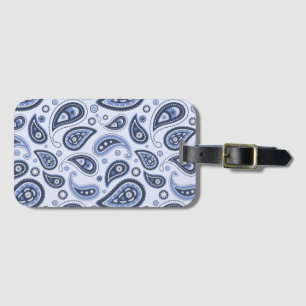 Blue Paisley Mönster Bagagebricka