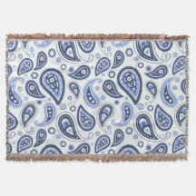 Blue Paisley Mönster