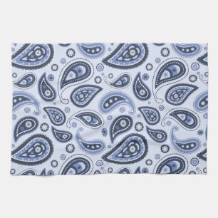 Blue Paisley Mönster Kökshandduk