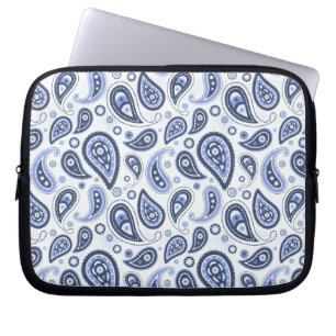 Blue Paisley Mönster Laptop Fodral