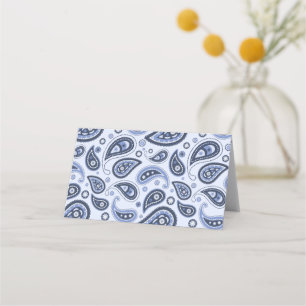 Blue Paisley Mönster Lojalitetskort