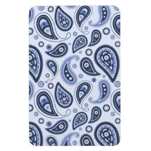 Blue Paisley Mönster Magnet