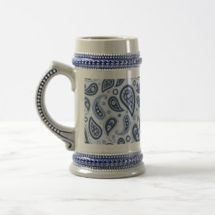 Blue Paisley Mönster Sejdel
