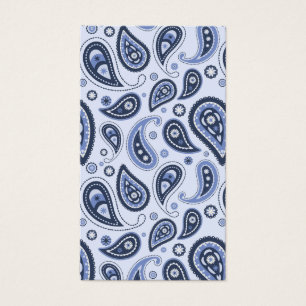 Blue Paisley Mönster Visitkort