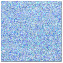 Blue Paisley Polyester Fabric