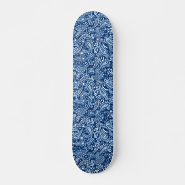 Blue Paisley Skateboard (Framsida)