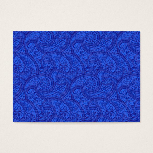 Blue Paisley Visitkort (Framsidan)