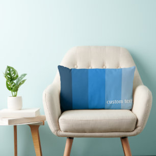 BLUE PALETTE FÄRG SHADE SOLID RAND POWDER NAVY LUMBARKUDDE
