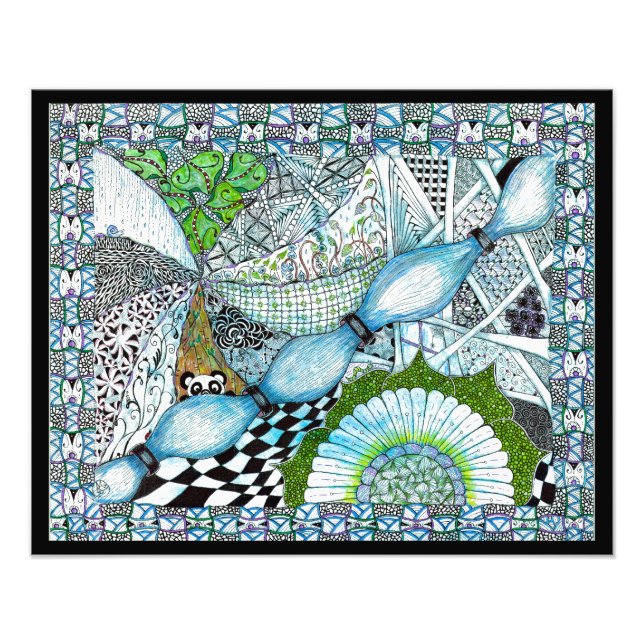 Blue Panda Fototryck (Framsidan)