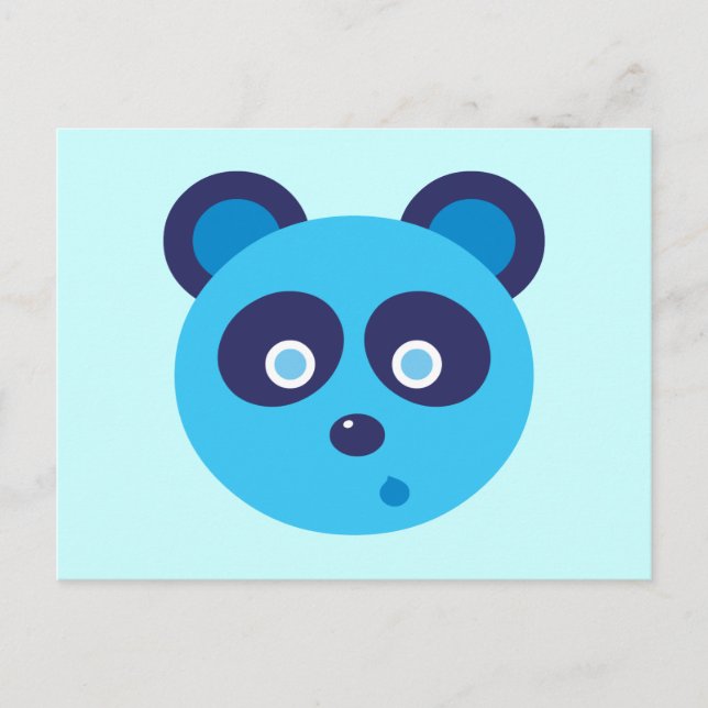 Blue Panda Vykort (Framsida)