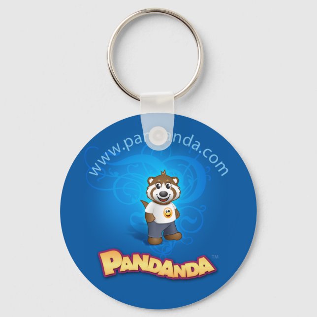 Blue Pandanda Keychain Nyckelring (Framsida)