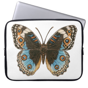 Blue Pansy Butterfly Laptop Fodral