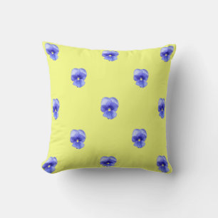 Blue Pansy - Dekorativ kudde