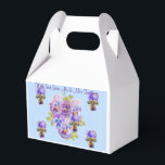 Blue Pansy Dot Blommigt Bröllop Cake Favoritbox Presentaskar<br><div class="desc">Blue Pansy Dot Blommigt Bröllop Cake Favor Box. En fin design för alla bröllop eller party kakor är till fördel. Designad från en av mina vattenfärgsmålningar.</div>