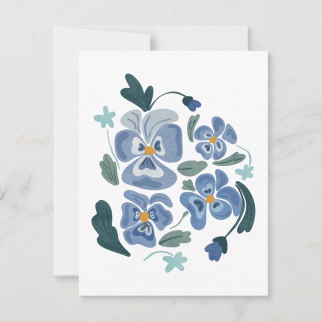 Blue Pansy Flowers Aesthetic Pansies (Framsida)