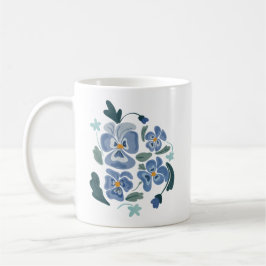 Blue Pansy Flowers Aesthetic Pansies Kaffemugg