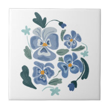 Blue Pansy Flowers Aesthetic Pansies