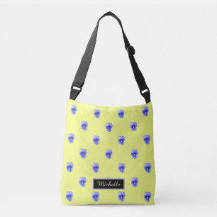 Blue Pansy Personlig Tote Axelväska