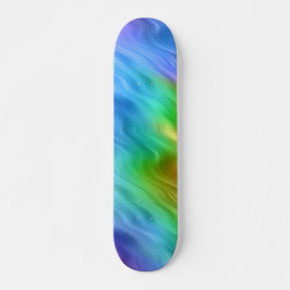 Blue Pansy Vågigt Struktur Skateboard Bräda 21,5 Cm