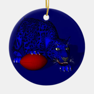 Blue Panther Julgransprydnad Keramik
