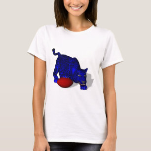 Blue Panther Mascot Tee Shirt
