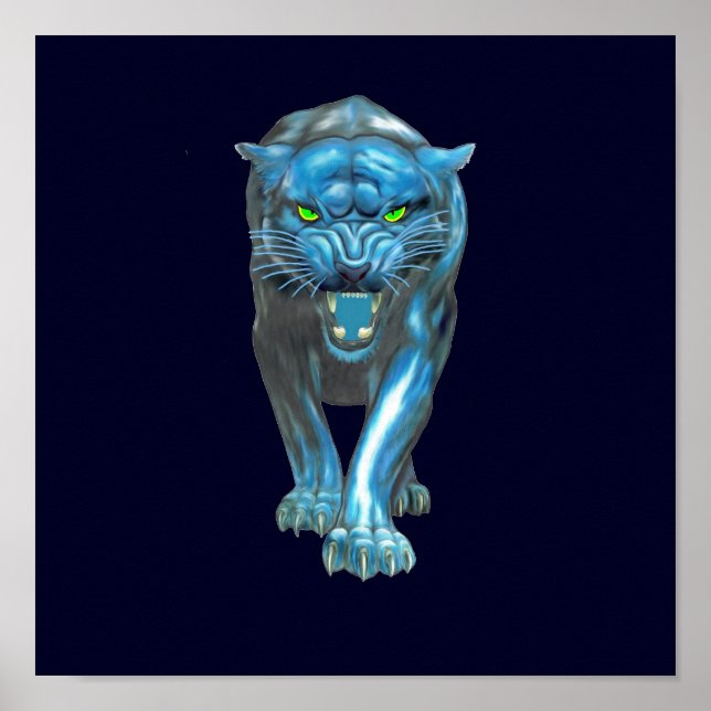 BLUE PANTHER POSTER (Framsidan)